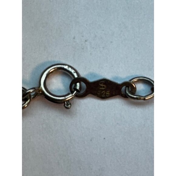 Sterling Silver 925 Lapis Lazuli Pendant Necklace, 18”, 8.49g, Elegant Design - Picture 7 of 11